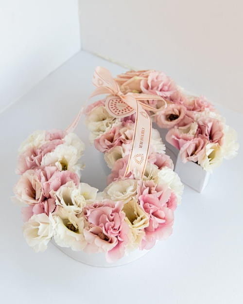 סידור אות ליזי ורוד לבן