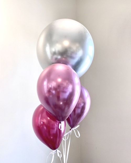 זר בלונים בצבעים לבחירה