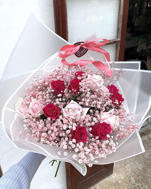 זר השלג הורוד