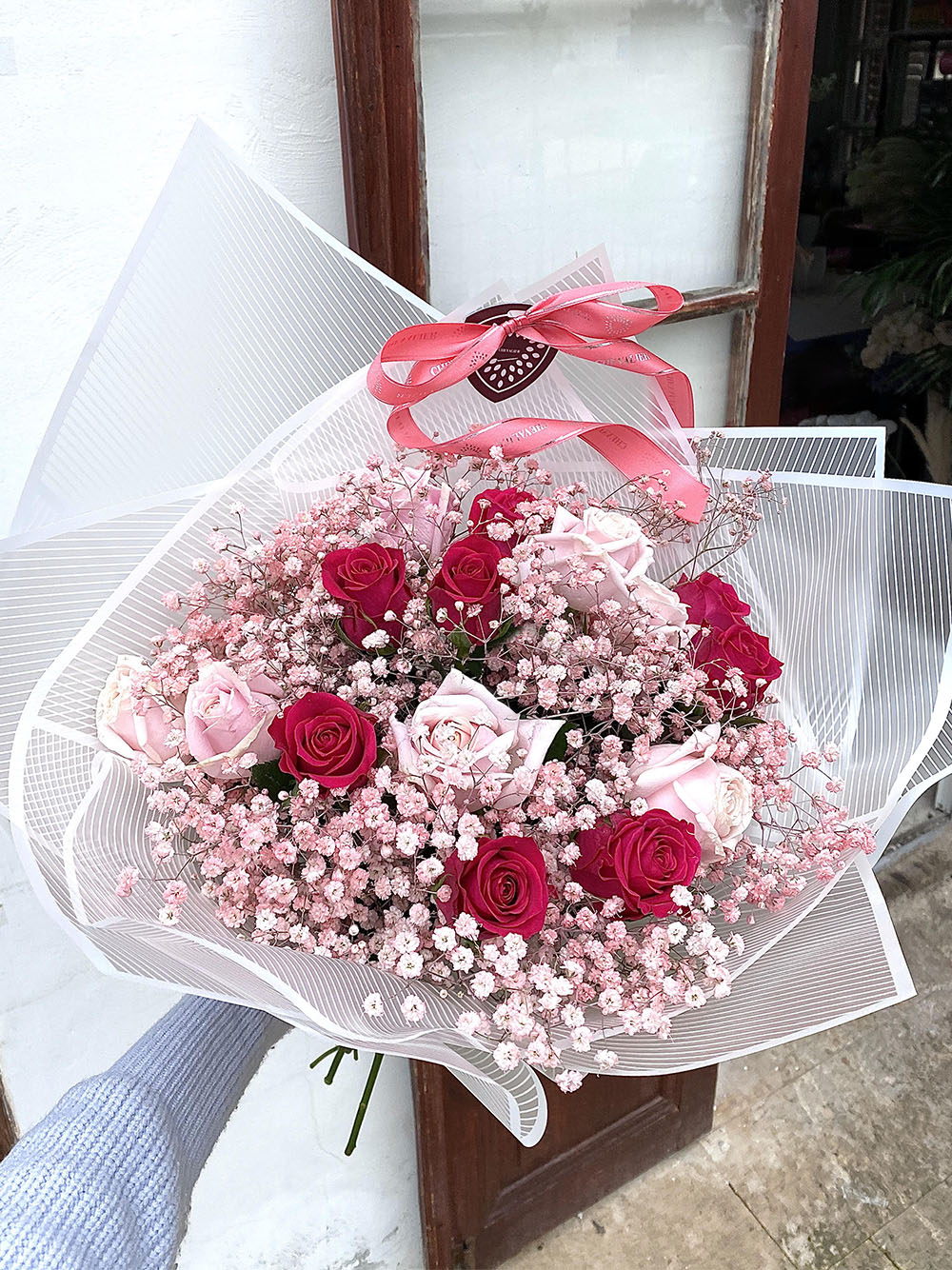 זר השלג הורוד